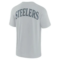Unisex Fanatics  Gray Pittsburgh Steelers Elements Iconic T-Shirt