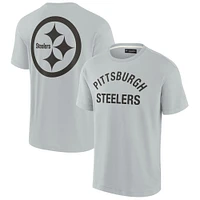 Unisex Gray Pittsburgh Steelers Elements Super Soft Short Sleeve T-Shirt