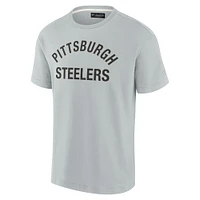 Unisex Gray Pittsburgh Steelers Elements Super Soft Short Sleeve T-Shirt