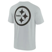 Unisex Gray Pittsburgh Steelers Elements Super Soft Short Sleeve T-Shirt