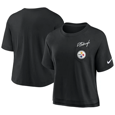 Women's Nike  Black Pittsburgh Steelers Performance Pocket T-Shirt