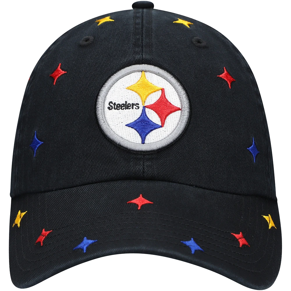 Women's '47 Pittsburgh Steelers Multi Confetti Clean Up Adjustable Hat