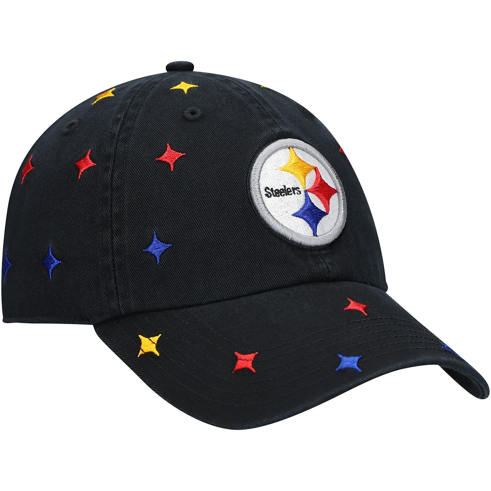 Women's '47 Pittsburgh Steelers Multi Confetti Clean Up Adjustable Hat