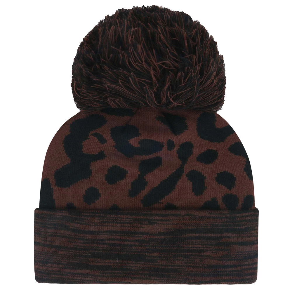 Women's '47 Brown Pittsburgh Steelers Cacao Cuffed Knit Hat with Pom