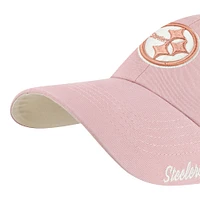 Women's '47  Pink Pittsburgh Steelers Ballpark Cheer Dusty Rose Clean Up Adjustable Hat