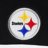 Women's Antigua Black Pittsburgh Steelers Wicket Pullover Hoodie