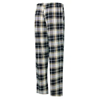 Women's Concepts Sport Black Pittsburgh Steelers Ashford Plaid Knit Pants