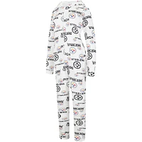 Women's Concepts Sport  Cream Pittsburgh Steelers Docket Hoodie Full-Zip Union Suit