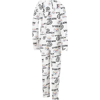 Women's Concepts Sport  Cream Pittsburgh Steelers Docket Hoodie Full-Zip Union Suit