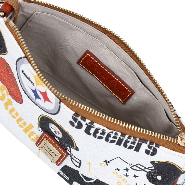 Sac à bandoulière Dooney & Bourke Pittsburgh Steelers Gameday Lexi pour femme avec petit porte-monnaie