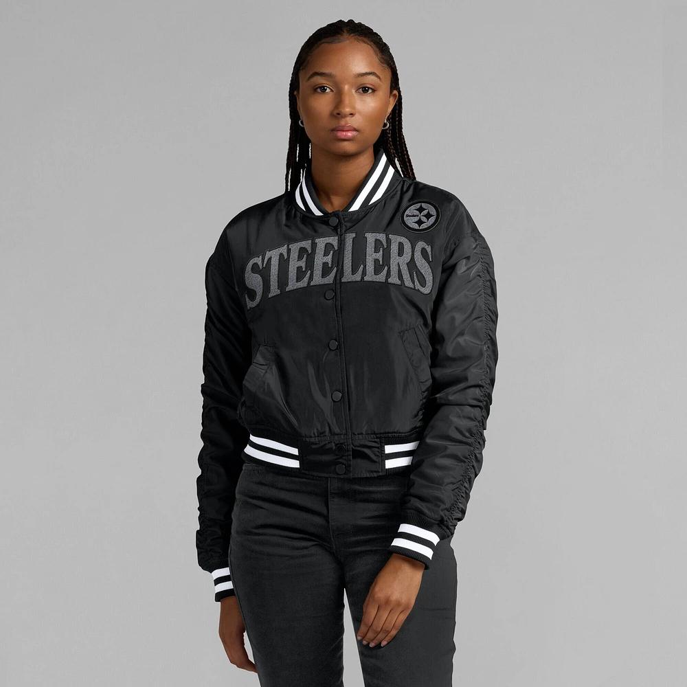 Women's Fanatics  Black Pittsburgh Steelers Elements Wave Full-Snap Jacket