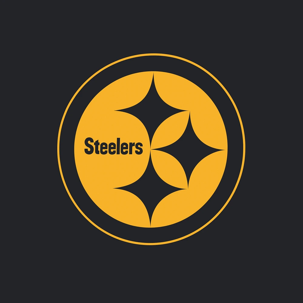 Women's Fanatics College Black/White Pittsburgh Steelers Backup Option Hoodie Long Sleeve T-Shirt