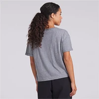 Women's Fanatics Heather Gray Pittsburgh Steelers Tri-Blend T-Shirt