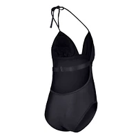 Maillot de bain une pièce pour femme G-III 4Her by Carl Banks Black Pittsburgh Steelers Full Count