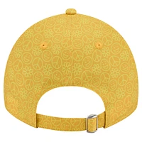 Women's New Era Gold Pittsburgh Steelers Smiley 9TWENTY Adjustable Hat