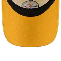 Women's New Era Gold Pittsburgh Steelers Smiley 9TWENTY Adjustable Hat