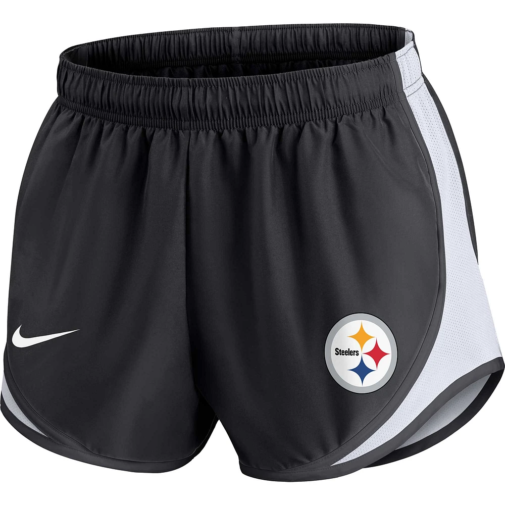Women's Nike Black Pittsburgh Steelers Performance Tempo Shorts