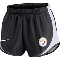 Women's Nike Black Pittsburgh Steelers Performance Tempo Shorts