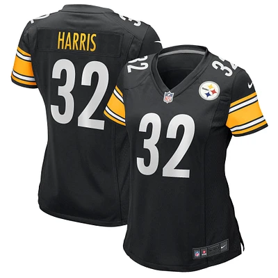 Maillot de joueur retraité Nike Franco Harris pour femme, noir, Pittsburgh Steelers, Game