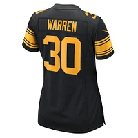 Maillot de match alternatif Nike Jaylen Warren pour femme, noir, Pittsburgh Steelers