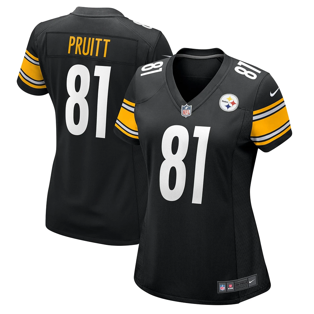Maillot de match Nike MyCole Pruitt noir pour femme des Steelers Pittsburgh