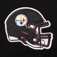 Women's Pro Standard Black Pittsburgh Steelers Jeweled Cropped Pullover Hoodie