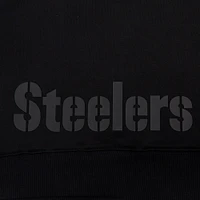 Women's Pro Standard Black Pittsburgh Steelers Jeweled Cropped Pullover Hoodie