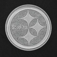 Women's Pro Standard Gray Pittsburgh Steelers Reverse French Terry Colorblock Full-Zip Hoodie