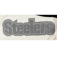 Women's Pro Standard Gray Pittsburgh Steelers Reverse French Terry Colorblock Full-Zip Hoodie