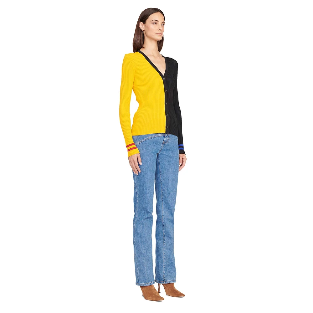 Women's STAUD Gold/Black Pittsburgh Steelers Cargo Sweater