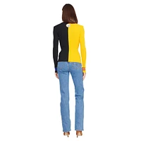 Women's STAUD Gold/Black Pittsburgh Steelers Cargo Sweater