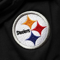 Women's Tommy Bahama Black Pittsburgh Steelers Pearl Clara Wrap One-Piece Swimsuit