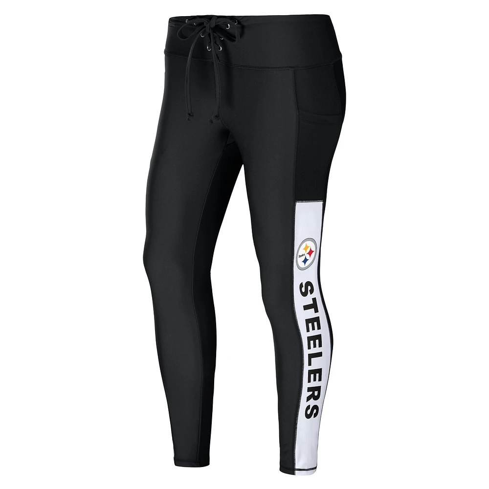 Women's WEAR by Erin Andrews Black Pittsburgh Steelers Leggings