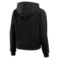 Women's WEAR by Erin Andrews  Black Pittsburgh Steelers Plus Waffle Hoodie Pullover Top