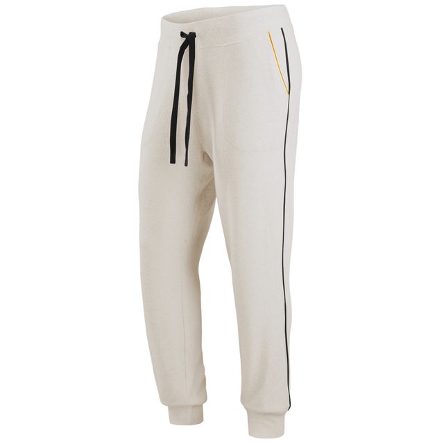 WEAR par Erin Andrews crème Pittsburgh Steelers Tri-Blend Raglan Pullover Sweatshirt & Pants - Lounge Set