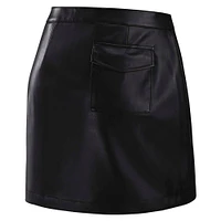 Women's WEAR by Erin Andrews x Gracie Hunt Black Pittsburgh Steelers Wrap Skirt
