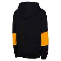 Youth Black Pittsburgh Steelers Retro Fleece Pullover Hoodie