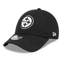 Youth New Era Black Pittsburgh Steelers Main B-Dub 9FORTY Adjustable Hat
