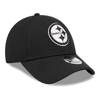 Youth New Era Black Pittsburgh Steelers Main B-Dub 9FORTY Adjustable Hat