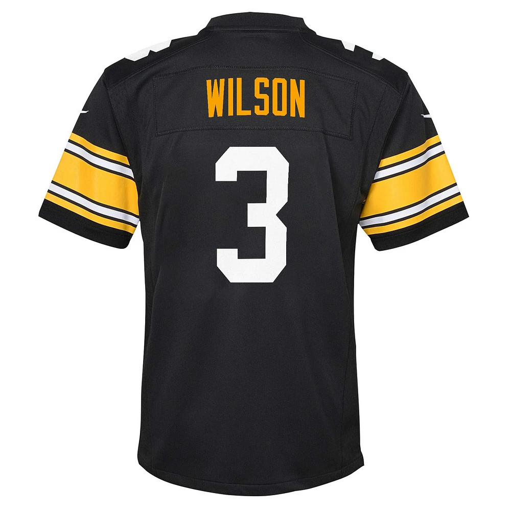 Youth Nike Russell Wilson Black Pittsburgh Steelers Alternate Player Game Jersey