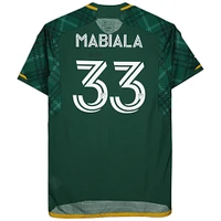 Larrys Mabiala Portland Timbers Autographed Match-Used #33 Green Jersey from the 2023 MLS Season