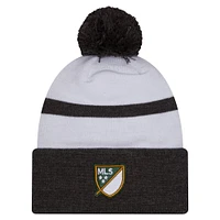 Men's New Era  White Portland Timbers 2025 Kickoff Cuffed Knit Hat with Pom