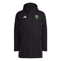Men's adidas Black Portland Timbers Tiro 24 Full-Zip Hoodie Winter Parka