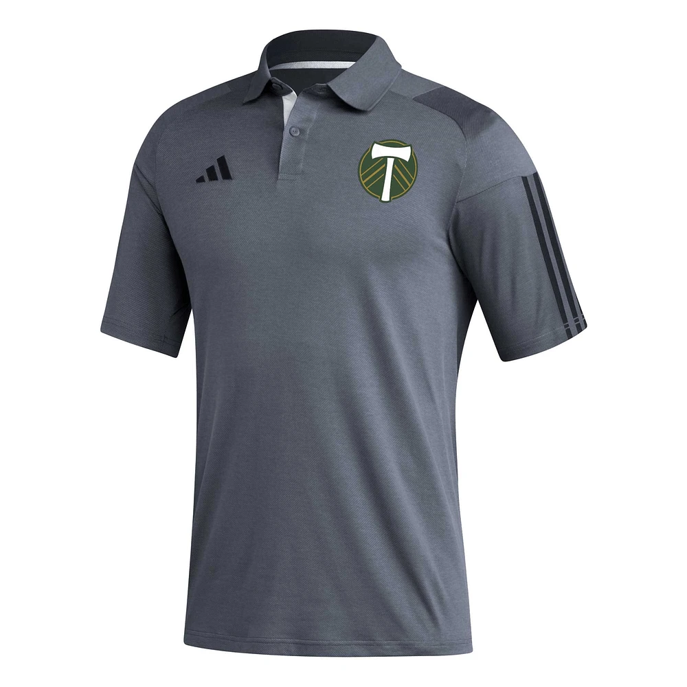 Men's adidas Gray Portland Timbers 2023 On-Field Training Polo