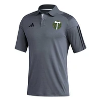 Men's adidas Gray Portland Timbers 2023 On-Field Training Polo