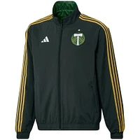 Men's adidas Green Portland Timbers 2023 On-Field Anthem Full-Zip Reversible Team Jacket
