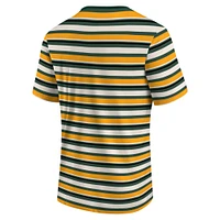 Men's Fanatics Gold Portland Timbers Shot Clock Stripe T-Shirt