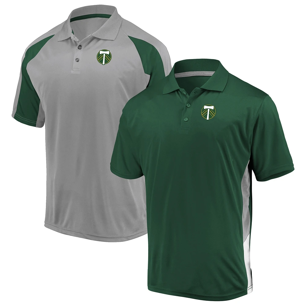 Ensemble de deux polos Portland Timbers Home & Away Fanatics pour hommes, vert/gris, vert/gris