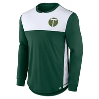 Men's Fanatics Green Portland Timbers Mid Goal Long Sleeve T-Shirt
