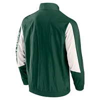 Men's Fanatics  Green Portland Timbers Net Goal Raglan Full-Zip Track Jacket